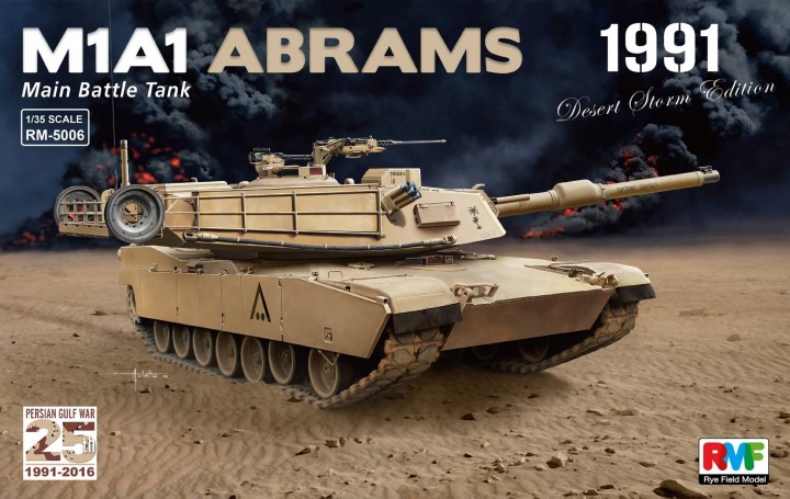 Easy Model 35030 M1A1 Abrams Main Battle Tank Kuwait 1991 1/72 Scale Model 